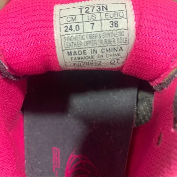 ASICS women’s 7 gray pink gel Phoenix running sneakers - Picture 8 of 9